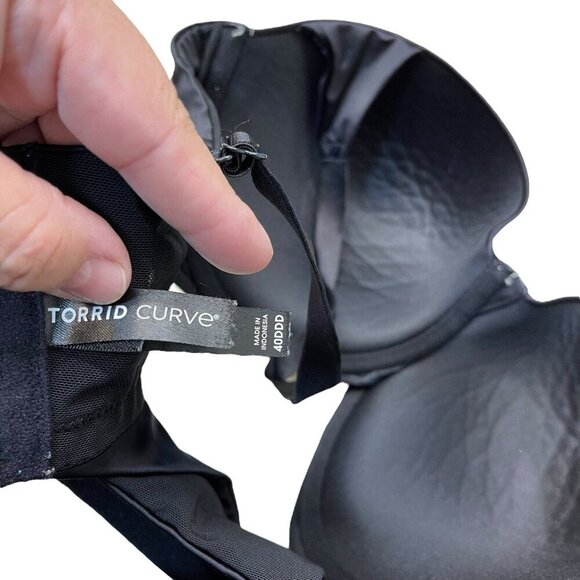 Torrid Bombshell Everyday Balconette Push-Up Bra Size 40DDD Black - Picture 4 of 7